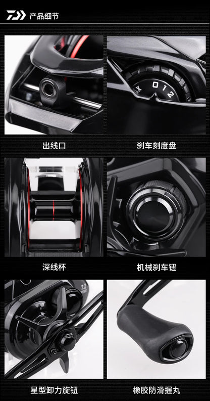 2025 DAIWA PT300  Baitcasting Fishing Reel 10+1BB Max Drag 13kg Saltwater Wheels
