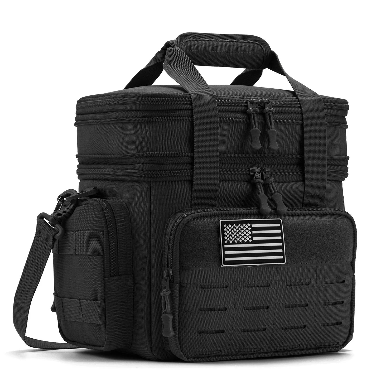 Tactical Lunch Box Expandable 18L Insulated Cooler Bag Leak Proof Lunch Bag for Work Camping Outdoor