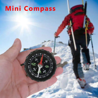 10-1PCS Mini Compass 45MM Portable Handheld Compass Outdoor Camping Hiking Travel Emergency Survival Navigation Tool