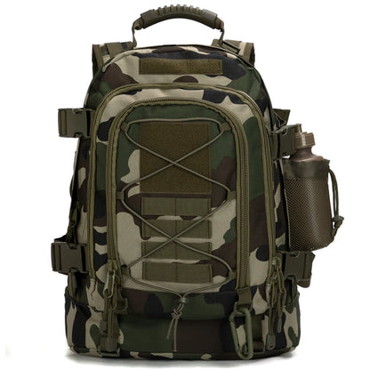 LQARMY 60L Male Travel Tactical backpack  Hiking Camping  Expandable