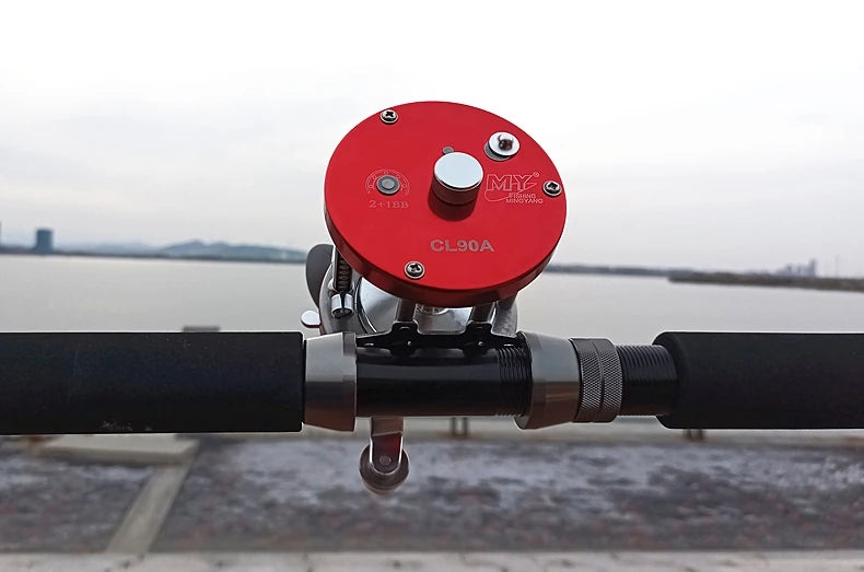 CL90 Full Metal Casting Reel Heavy Boat Fishing Reel Trolling left hand fishing tackle Salt Water rustproof big drum fish wheel