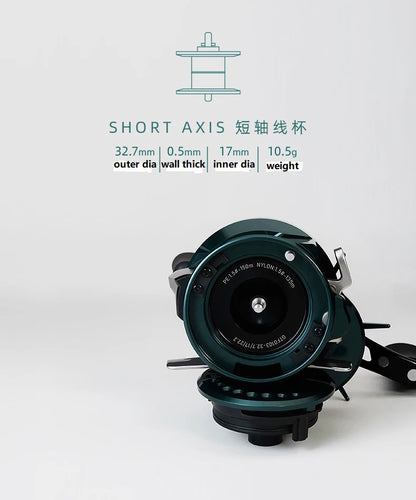 Kawa Fishing Reel Cast Drum Wheel DK100/150/200 Drag 7/15kg Casting Reel12+1BB Weigt 188/203g Metal Body Handle With Rubber Knob