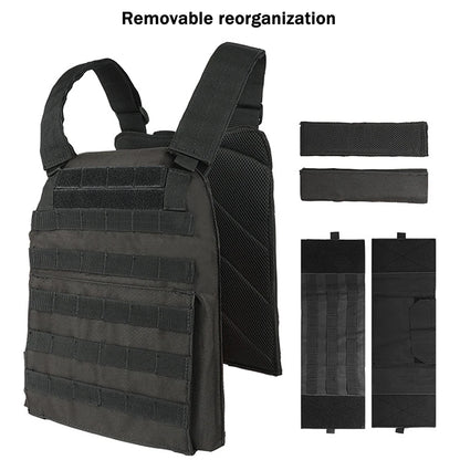 YAKEDA   Five piece equipment bag training vest, detachable and expandable, waterproof, wear-resistant and tear resistant