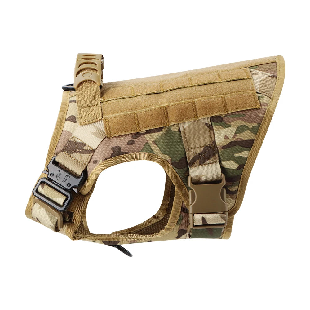 Tactical Dog Harness Leash Set for Large Dogs Military Harnesses