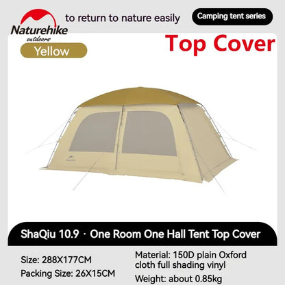Naturehike Dunes 10.9 Camping Tent 6 People 4 Seasons Dome Extended Canopy Outdoor Waterproof Large  Tent With Chimney Hole
