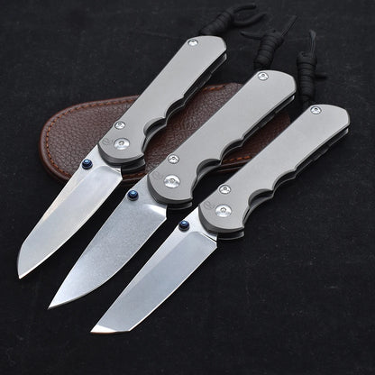 Chris Reeve CR S35VN Blade Ball Bearing  Titanium Alloy Survival Tool High Hardness Sharp EDC