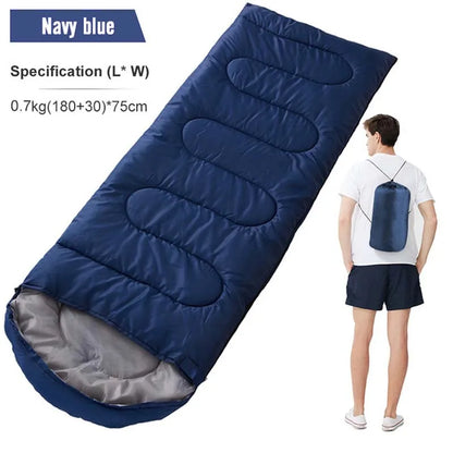 Camping Sleeping Bag Lightweight Backpacking Outdoor Mummy Cotton Winter Sleeping Bag