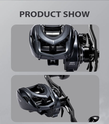 SOLOKING ASHMOON Alloy Baitcasting Reel 12+1BB 6KG Power Long Handle