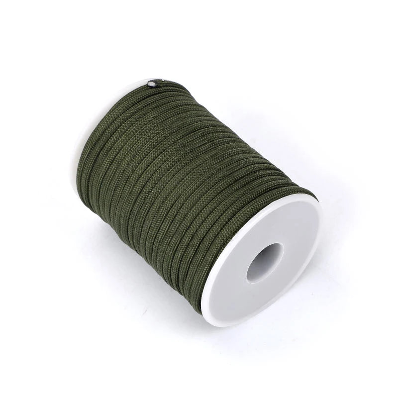 5M/15M/30M 7-Core 550 Paracord 4mm Parachute Cord Outdoor Camping