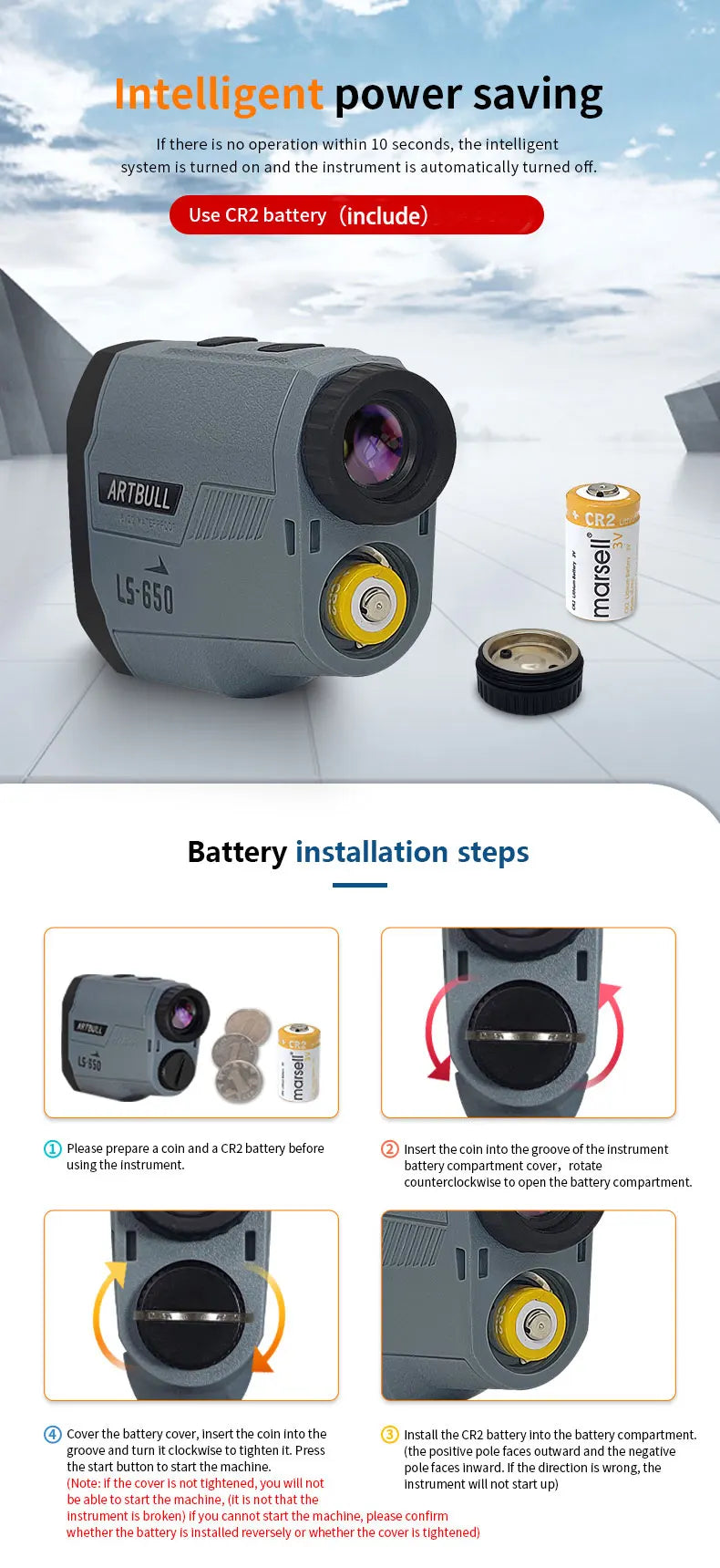 Laser Rangefinder Hunting Outdoor 650m Golf Rangefinder with Flag-Lock Slope Adjusted Distance Meter