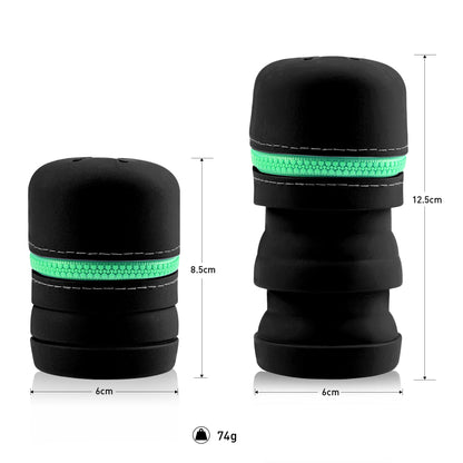 Fly Fishing Box Foldable Silicone Boxes With Zipper Portable Multifunctional Trash Can With Carabiner Clips Fishing Accessories