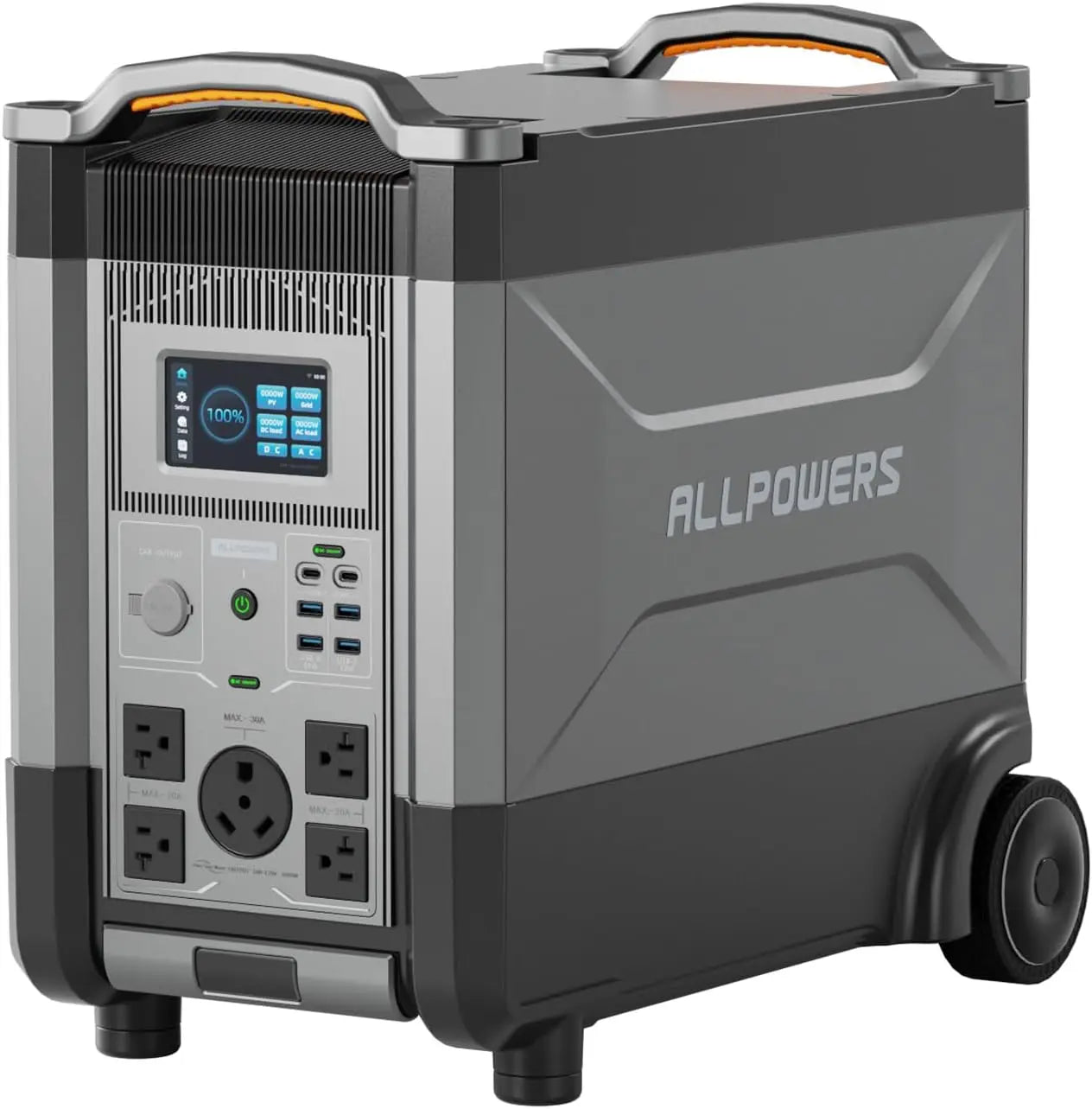 ALLPOWERS R4000 Expandable Portable Power Station 3456Wh LiFePO4 Battery Backup UPS Solar Generator