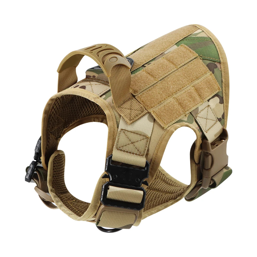 Tactical Dog Harness Leash Set for Large Dogs Military Harnesses