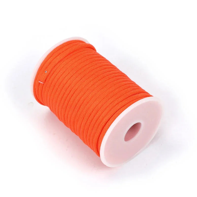 5M/15M/30M 7-Core 550 Paracord 4mm Parachute Cord Outdoor Camping