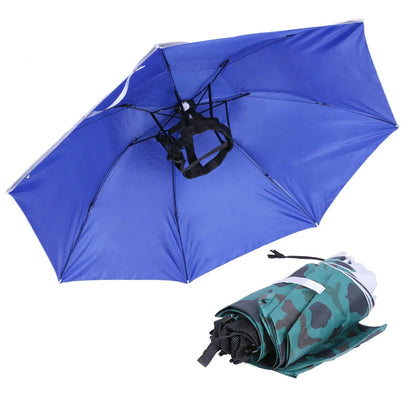 Outdoor Foldable Head Umbrella Hat