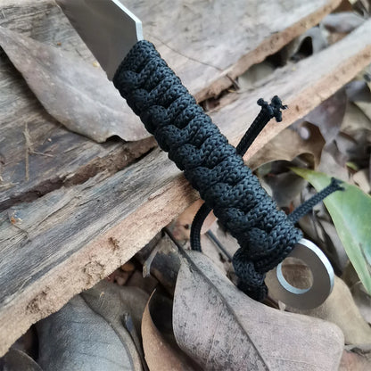High carbon S.S. Fixed Blade Knife with Sheath and Cord Knife for Hunting Camping and Field Survival Tactical Combat Outdoor