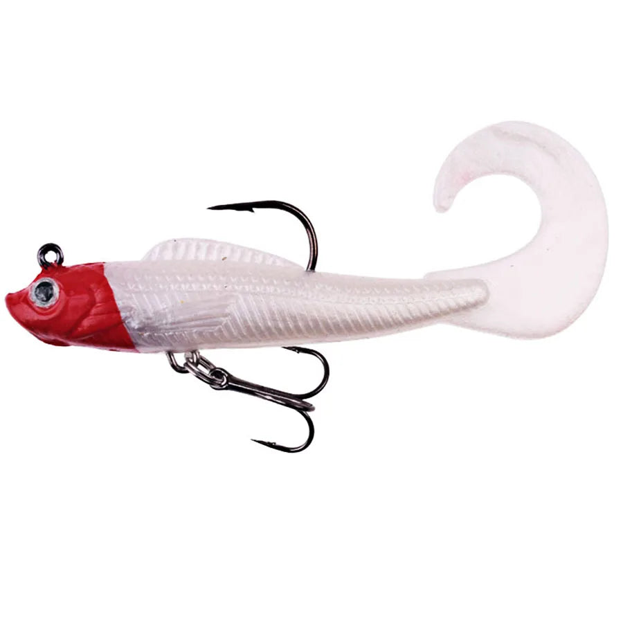 6PCS Wobblers Artificial Baits Fishing Tackle Soft Silicone Bait  Swimbait2027