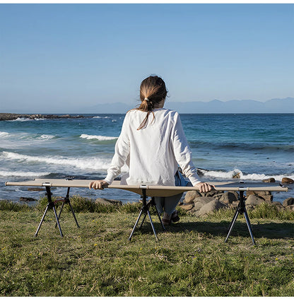 WESTTUNE Camping Cot with Leg Extenders Portable Folding Bed Ultralight Aluminum Alloy