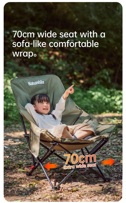 Naturehike Sea Star Recliner Outdoor Folding High Back Moon Chair 2-Position Adjustable Portable