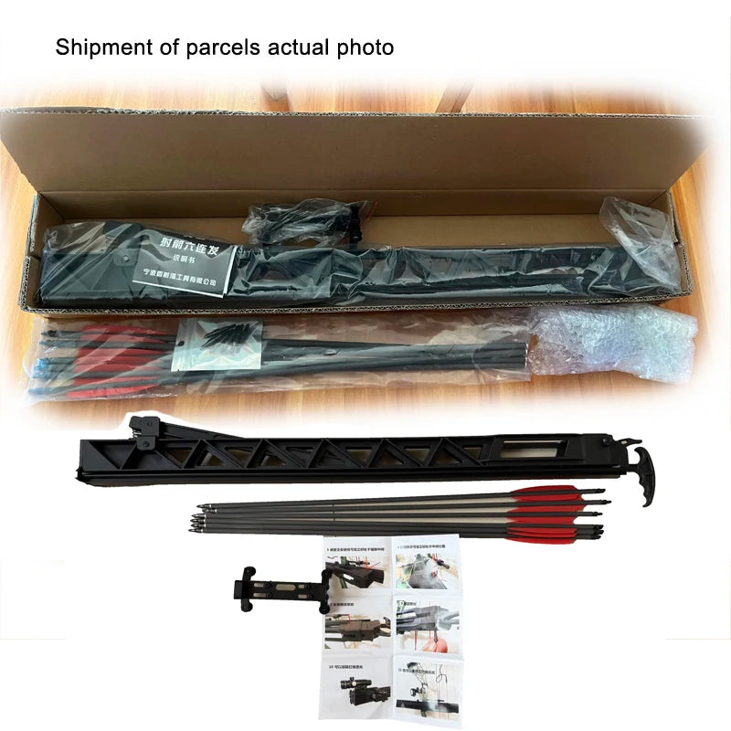 Powerful Slingshot Compound Bow Metal Hunting Catapult Continuous Fire Accessories Steel Ball Arrow Fishing Shooting Recurve Bow