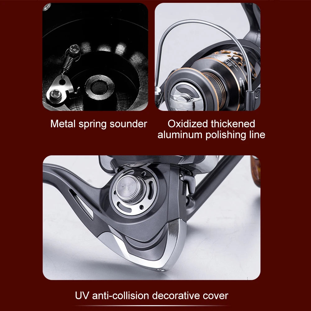 Spinning Reel  Water Resistance  13 Bearings Max Drag Power Fishing Reel Long Cast Offshore Trolling Reel