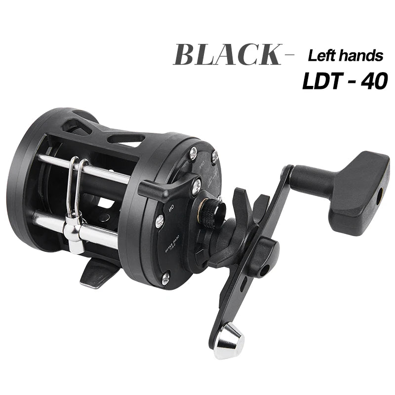 BILLINGS Trolling Drum Fishing Reels 33LB Max Drag 3.8:1 Gear Ratio High Toughness Body