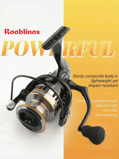 ROOBLINOS RY Lure Fishing Reel Spinning Reel 5.2:1 Smooth EVA Knob