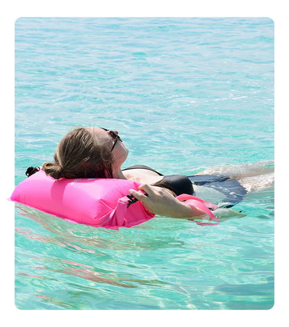 Naturehike Inflatable Swimming Buoy Waterproof 28L Storage Dry Bag Adjustable Belt Flotation Bag Dual Airbag Swim Drifting Float