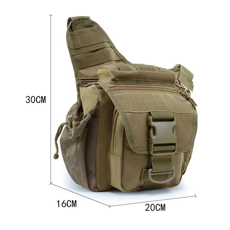 Outdoor Waterproof Durable Men Climbing Chest Shoulder Bag