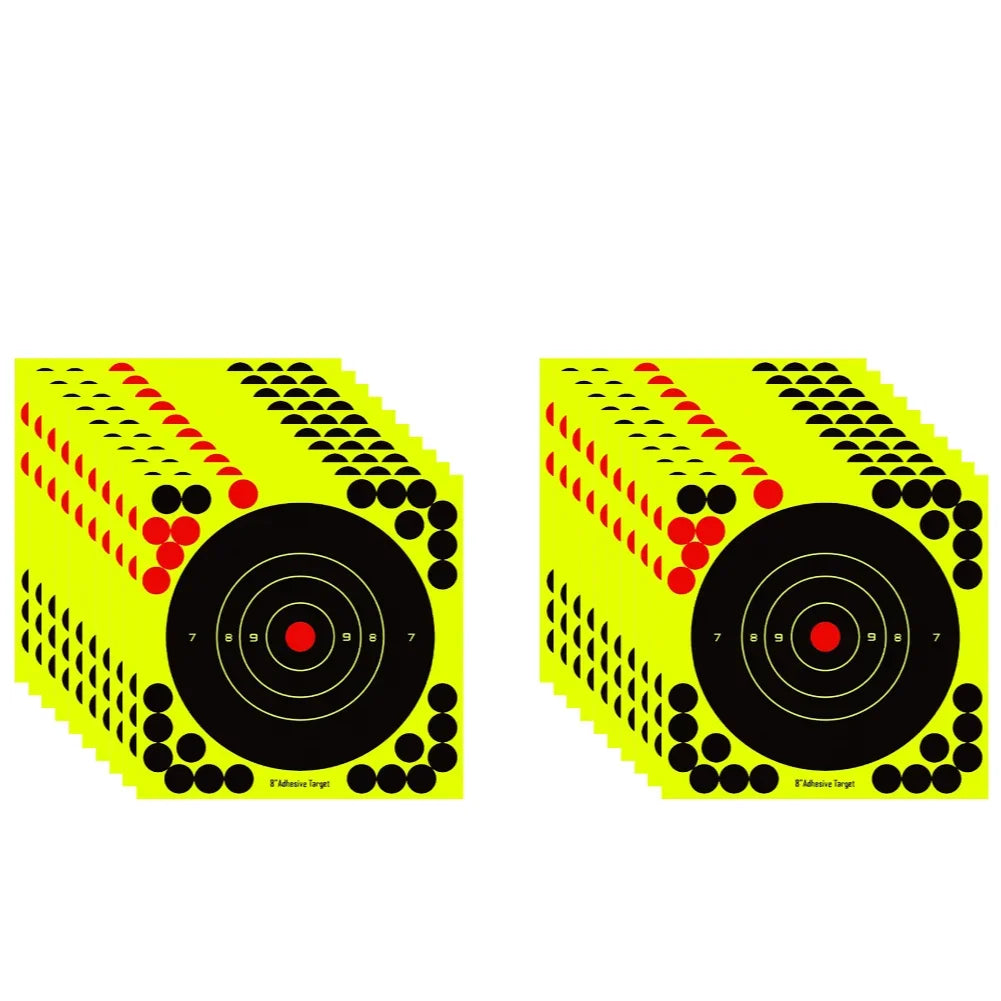 100-10PCS 8-inch Splatter Target High Visibility Adhesive Shooting Target Stickers Reactive
