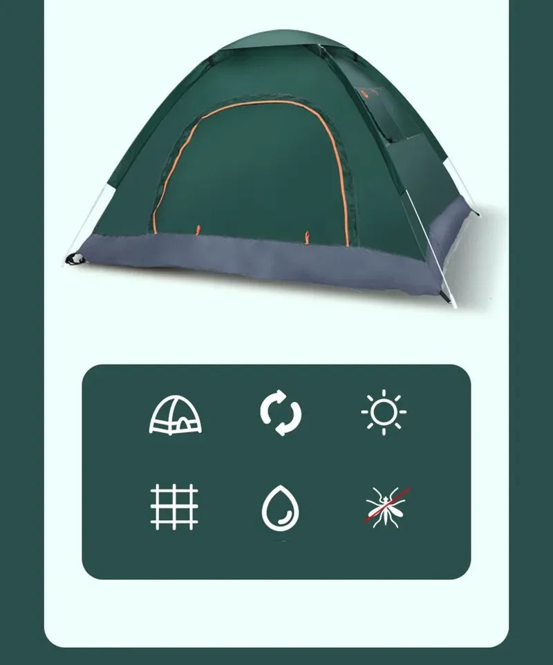 2-3Person Outdoor Pop Up Tent Waterproof  UV Protection Tents Llightweight Instant Setup