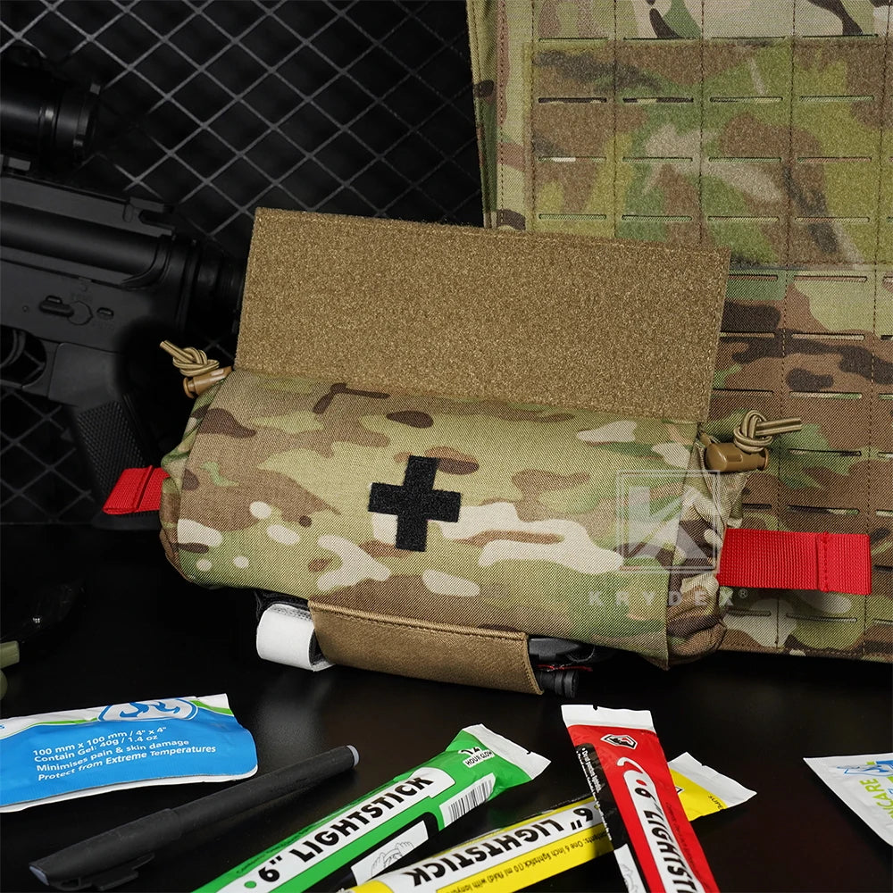 KRYDEX Tactical Roll Up Medic Pouch First Aid Trauma EMT