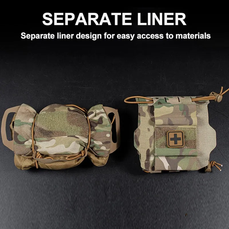 OPHIDIAN Tac  IFAK Medical Pouch MOLLE Rapid Deployment First-aid Kit Survival Outdoor Hunting Emergency Bag Camping Medical Kit