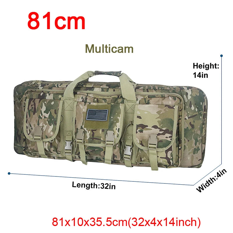 LQARMY 32 38 42 48 inch Double Rifle Case  Airsoft Gun Case