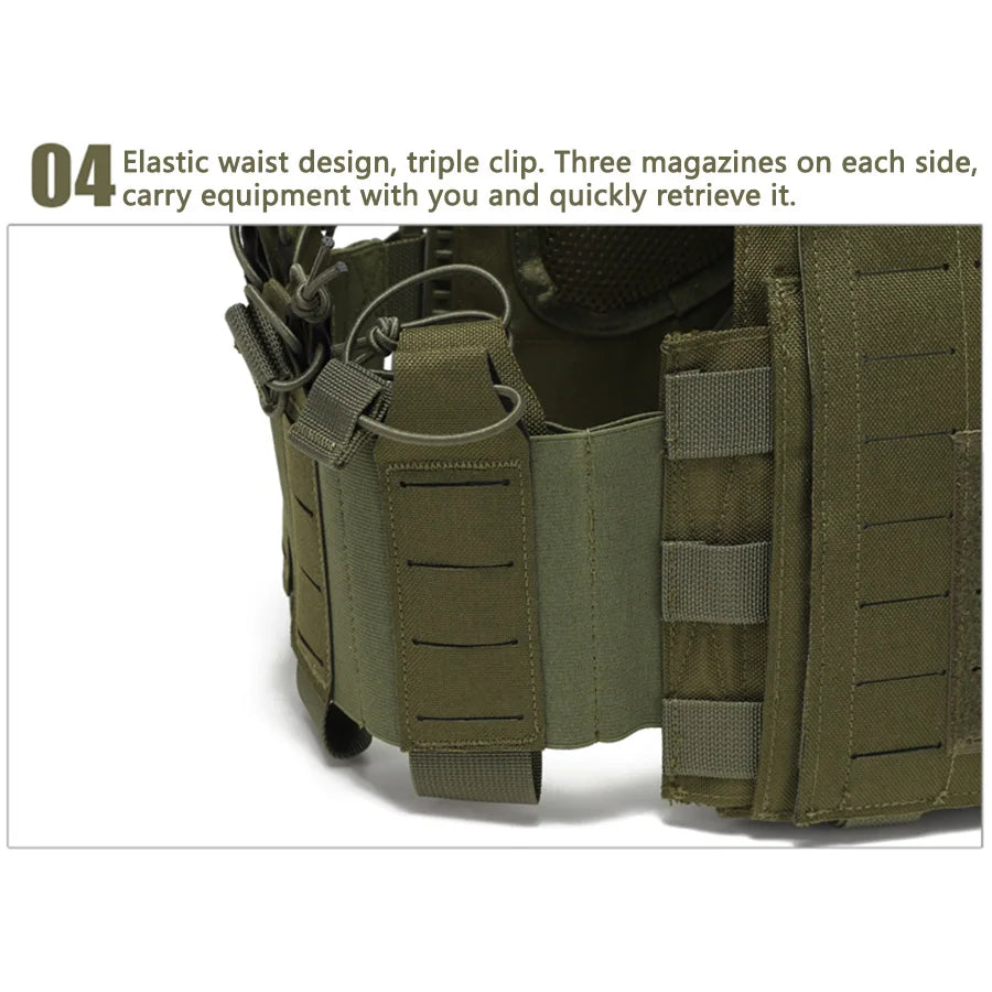 Outdoor training vest multi-functional MOLLE expansion convenient quick release vest waterproof and wear-resistant
