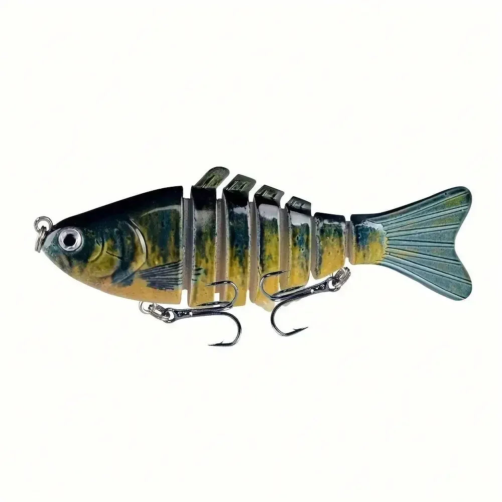 5pcs Multi Jointed Bait 7-Segment Fishing Lures  Bionic Wobbler