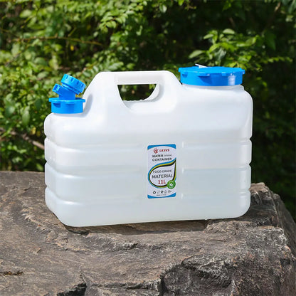 10/11/12L Drinking Water Container with Spigot Leakproof Camping Water Tank Large Capacity