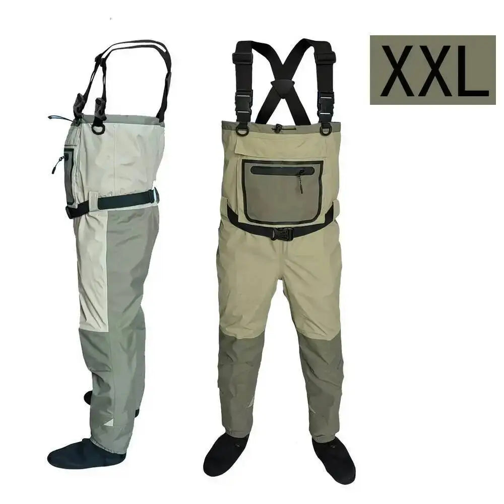 fly fishing tackle waders neoprene foot for men raft hunting Quick-dry Waterproof and breathable