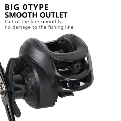 High Performance Baitcasting Reel 72 to 1 Gear Ratio 10kg Drag 18 Plus 1BB Ideal for Beginners Fishing Accessories