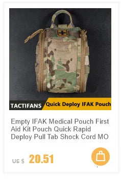 Roll 1 Trauma Pouch IFAK Medical Kits Storage Belly Hunting Waist Bag