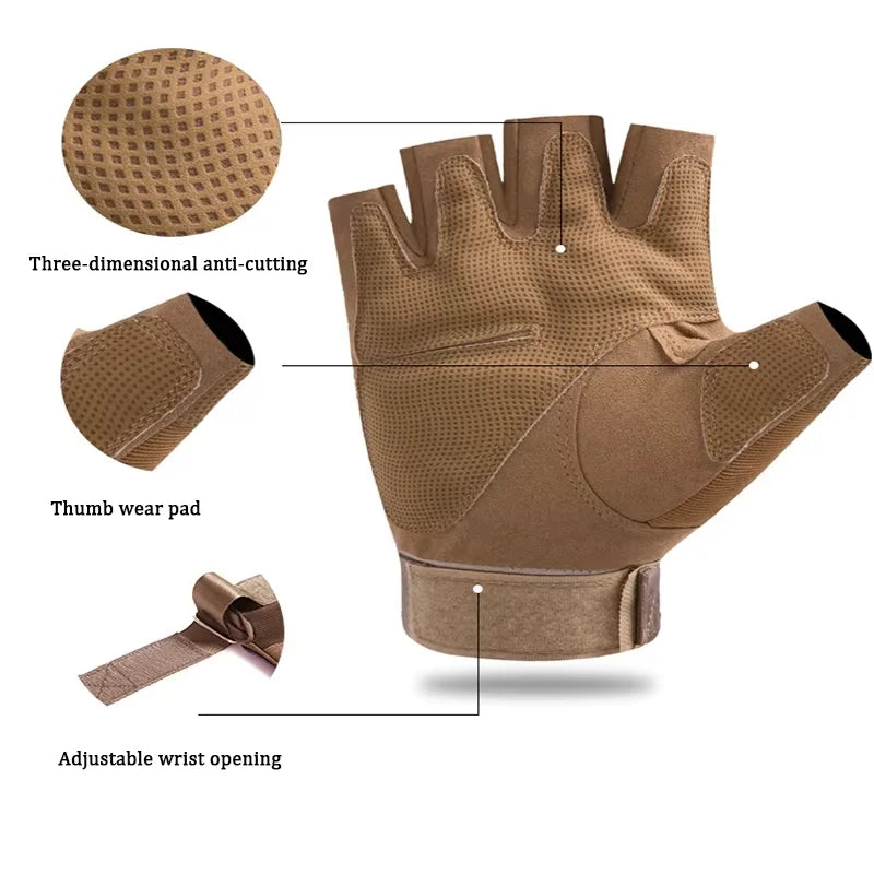 Hunting Camping and hiking  Paintball Shooting Riding Tactical Gloves Cycling  Finger motorcycle Gloves