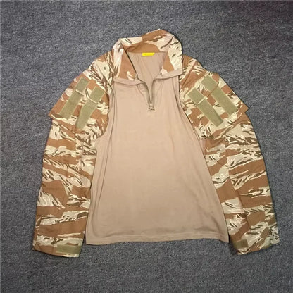 Desert Tiger Spotted Frog Suit Set, Outdoor Sports, G3 Frog Skin, Combat Pants, Training Suit, Gold, Tactical Top