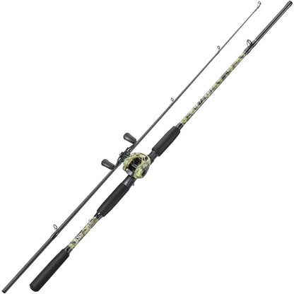 Fishing Pole Casting Reel Combo with Durable Rod Handle Medium Heavy  Steelhead 7'0