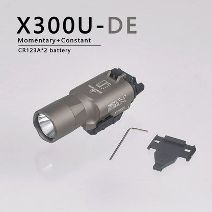 Surefire M600C M600 M300 X300 Ultra Tactical Scout Light Airsoft Rifle Weapons Flashlight Picatinny Mount Hunting for Olight