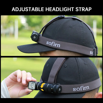 SOFIRN HS42 2100lm Headlamp 18650 USB C Rechargeable with Magnetic