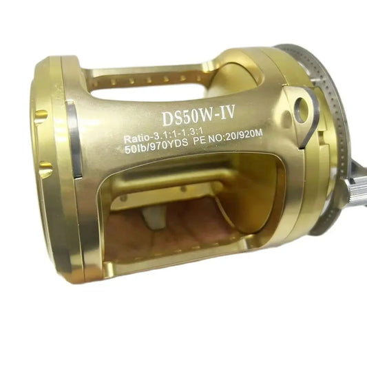 Professional Windlass Sea Boat Fishing Reel, Max Drag Slow Jigging, Drums Coil, Trolling Drums, 80W, 50W, 30kg Max, New, 2024