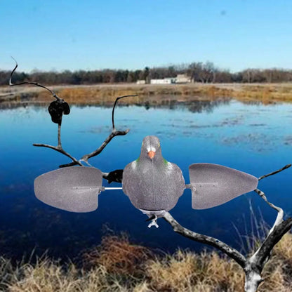 Outdoor Pigeons Motion Decoy Wind Decoy With Movable Wings For Hunting