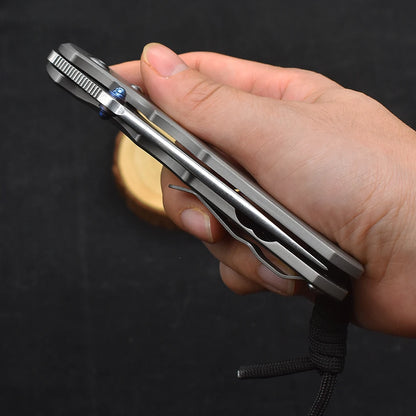 Chris Reeve CR S35VN Blade Ball Bearing  Titanium Alloy Survival Tool High Hardness Sharp EDC
