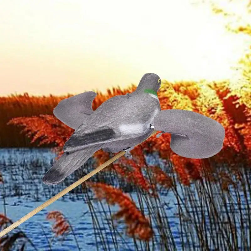 Outdoor Pigeons Motion Decoy Wind Decoy With Movable Wings For Hunting