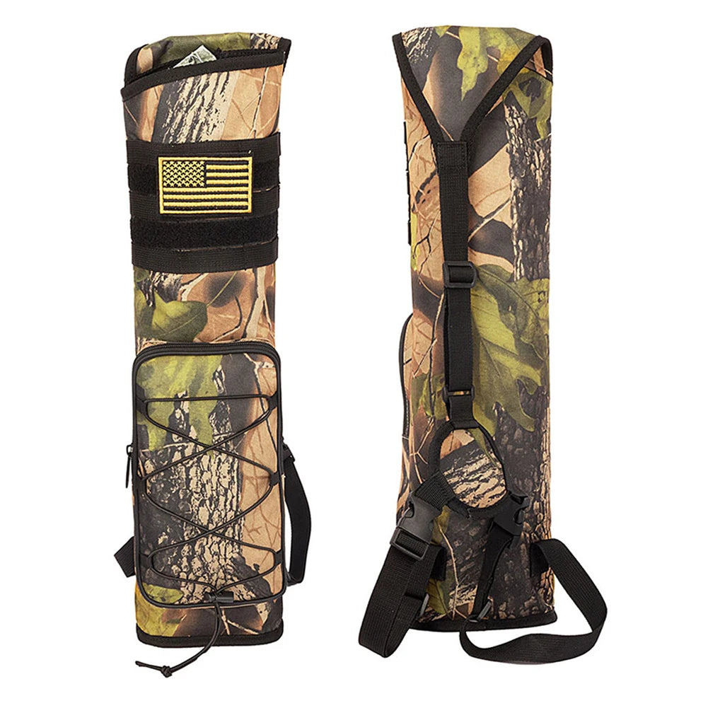 Archery Bow Holder Compound Recurve Bow Quiver Storage Bag Bottom Thickening Adjustable Strap